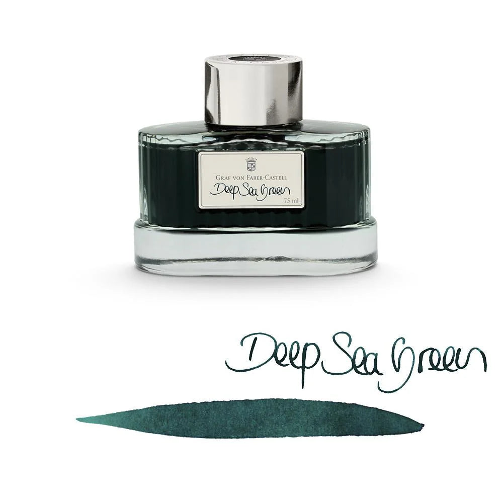 Graf von Faber-Castell Ink Bottle (75ml) - Deep Sea Green