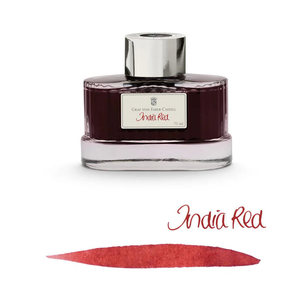 Graf von Faber-Castell Ink Bottle (75ml) - India Red