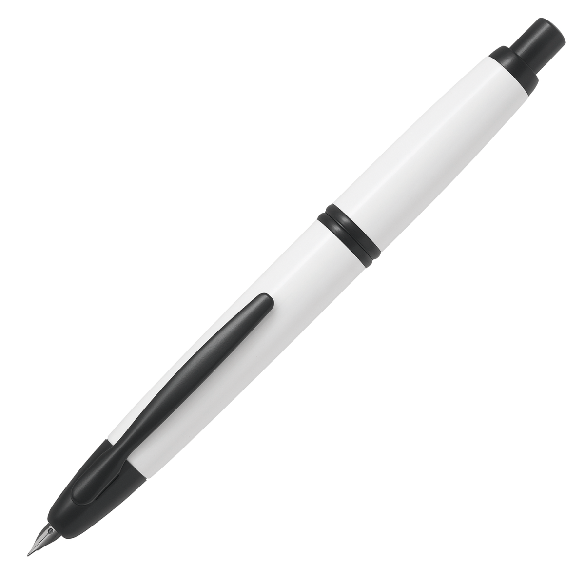 Pilot Capless White body, Black Accent - EF