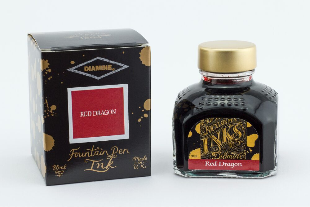 Diamine Fountain Pen Ink 80ml - Red Dragon