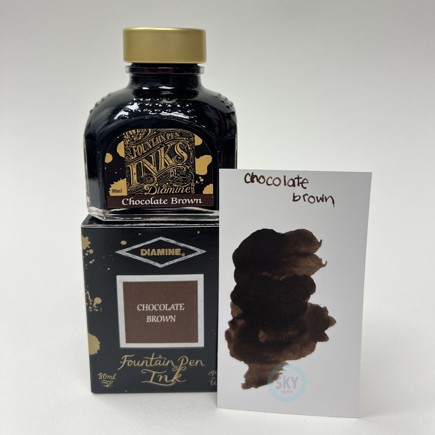 Diamine Fountain Pen Ink 80ml - Chocolate Brown
