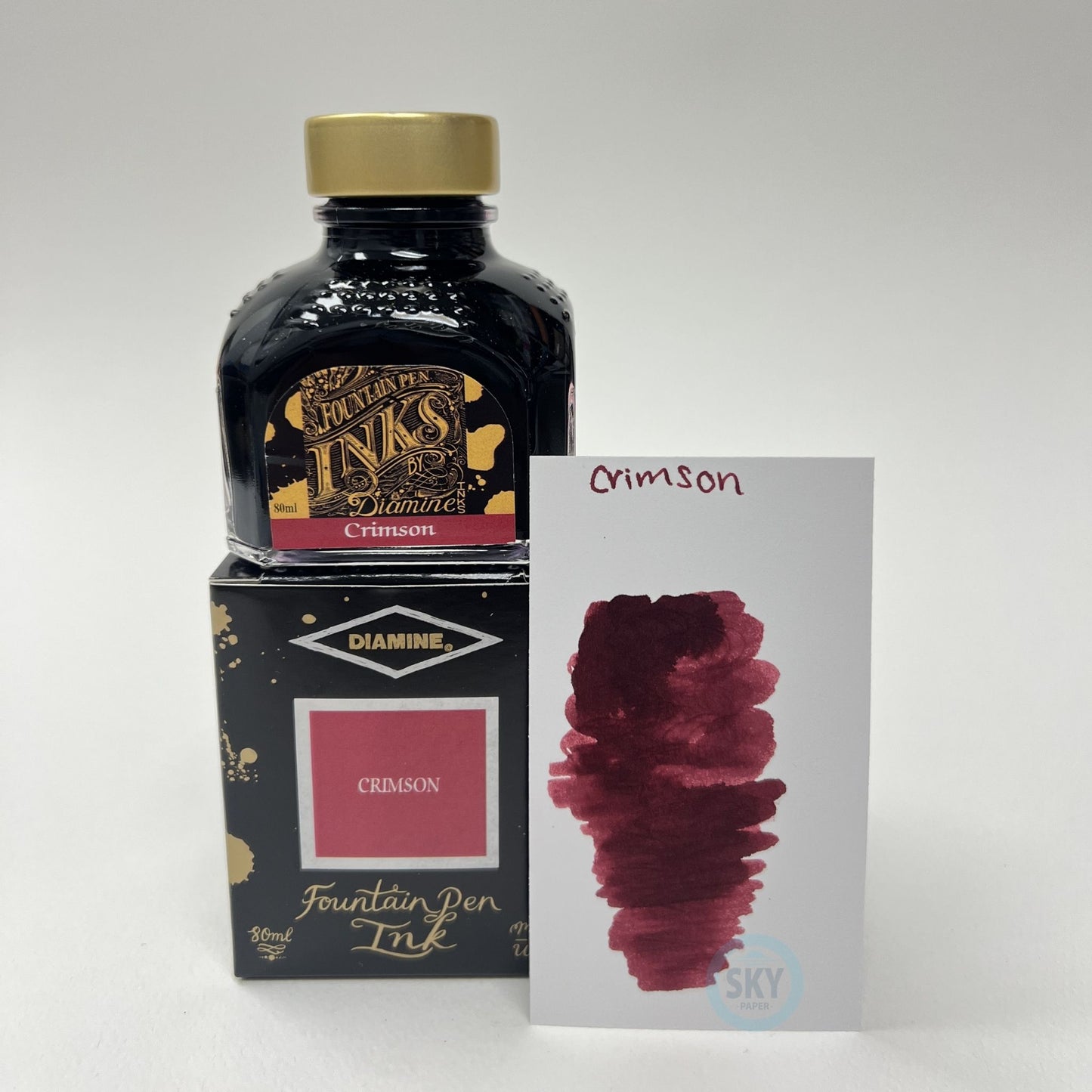 Diamine Fountain Pen Ink 80ml - Crimson
