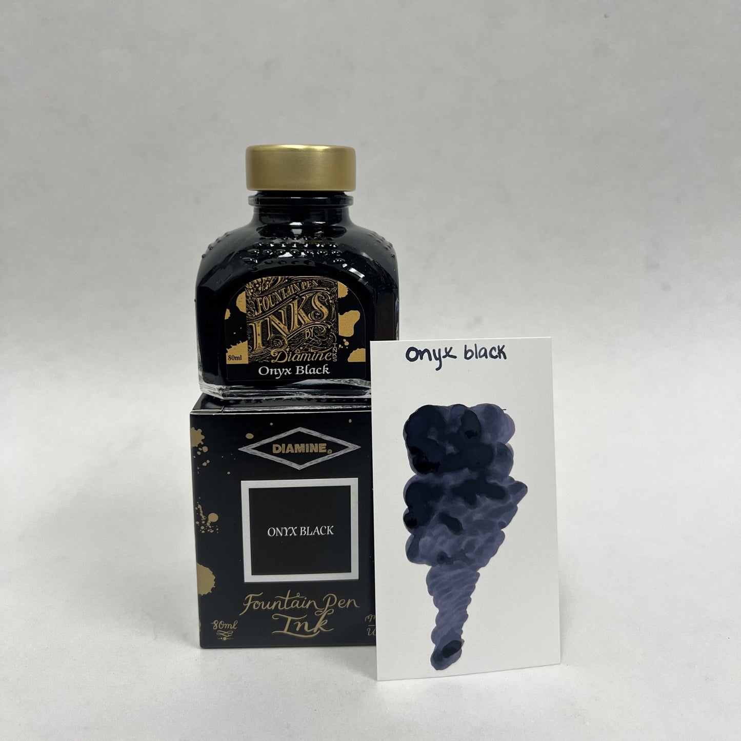 Diamine Fountain Pen Ink 80ml - Onyx Black