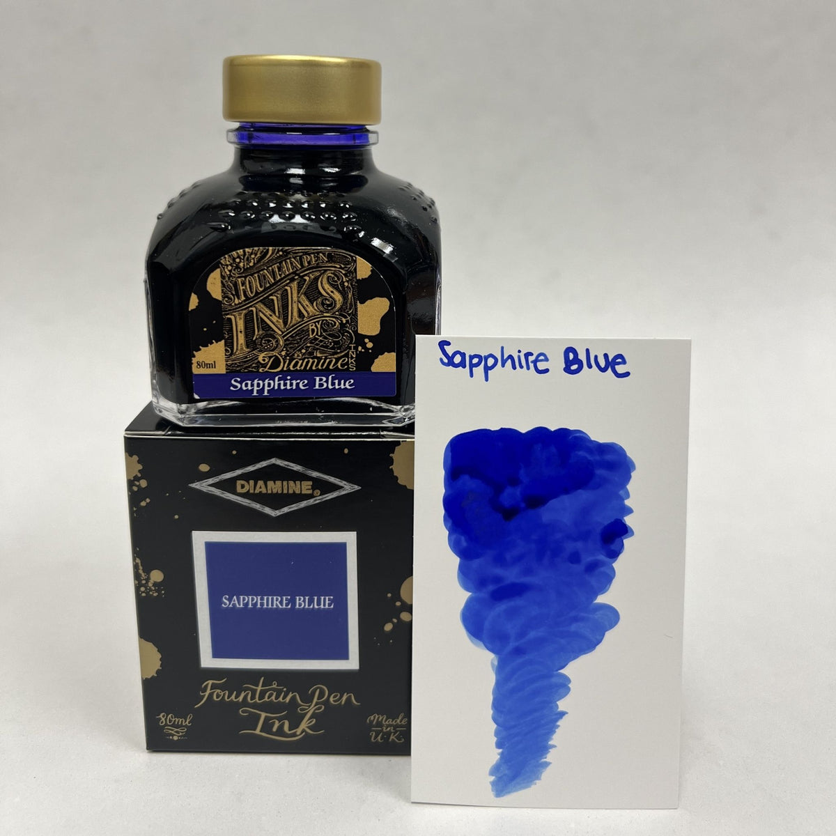 Diamine Fountain Pen Ink 80ml - Sapphire Blue
