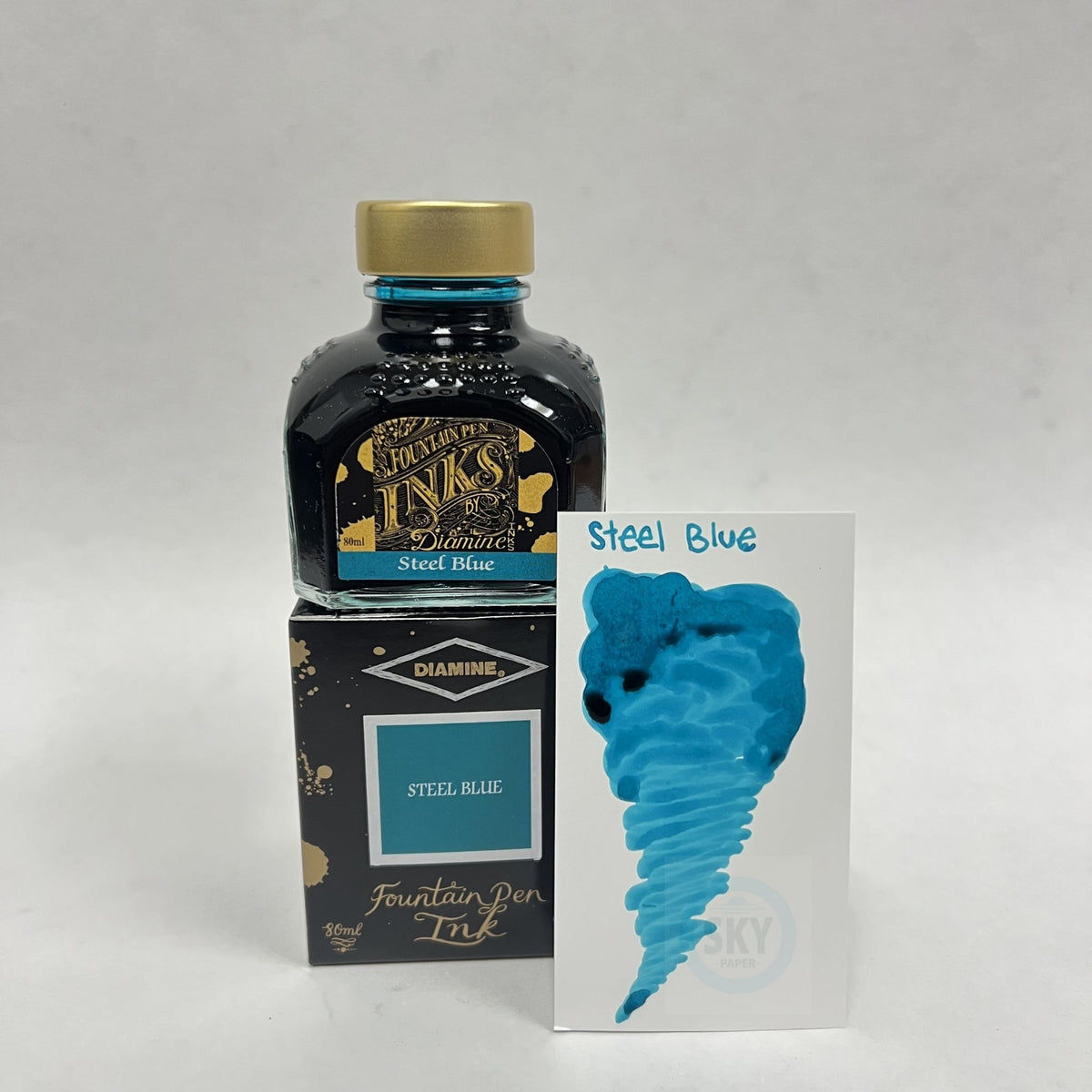 Diamine Fountain Pen Ink 80ml - Steel Blue