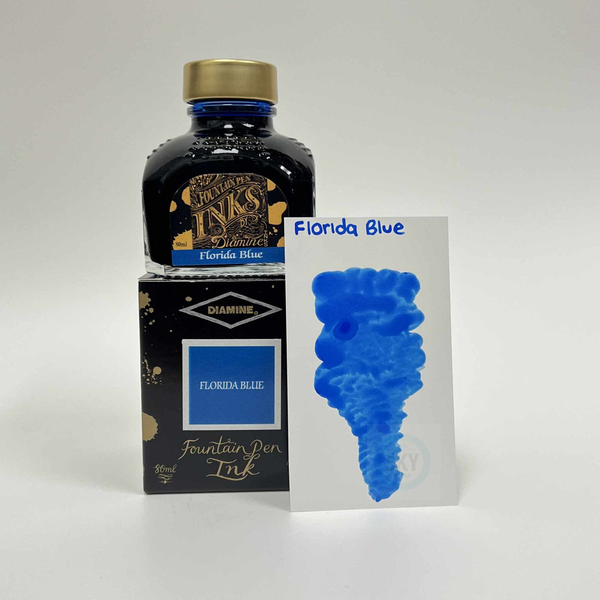 Diamine Fountain Pen Ink 80ml - Florida Blue