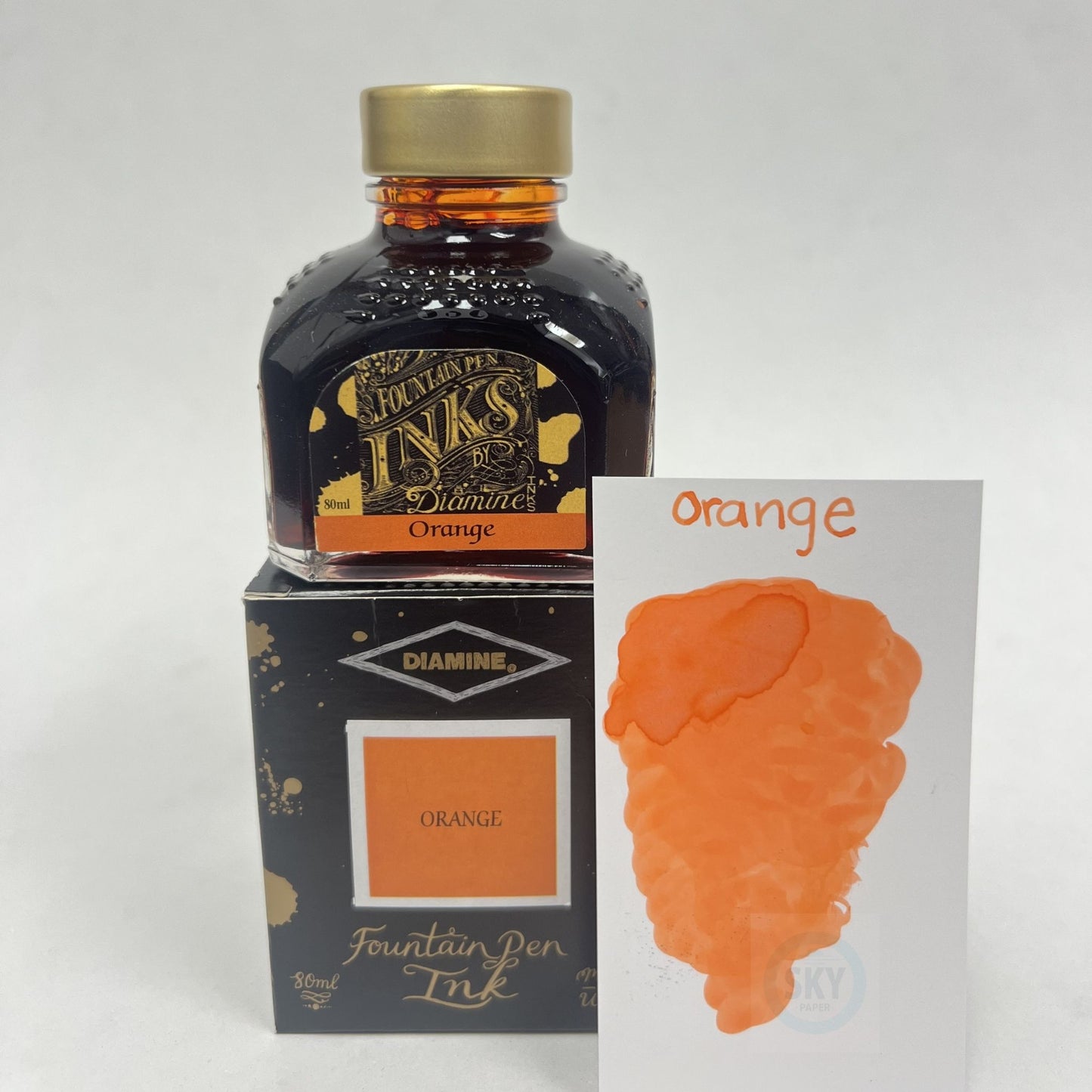 Diamine Fountain Pen Ink 80ml - Orange
