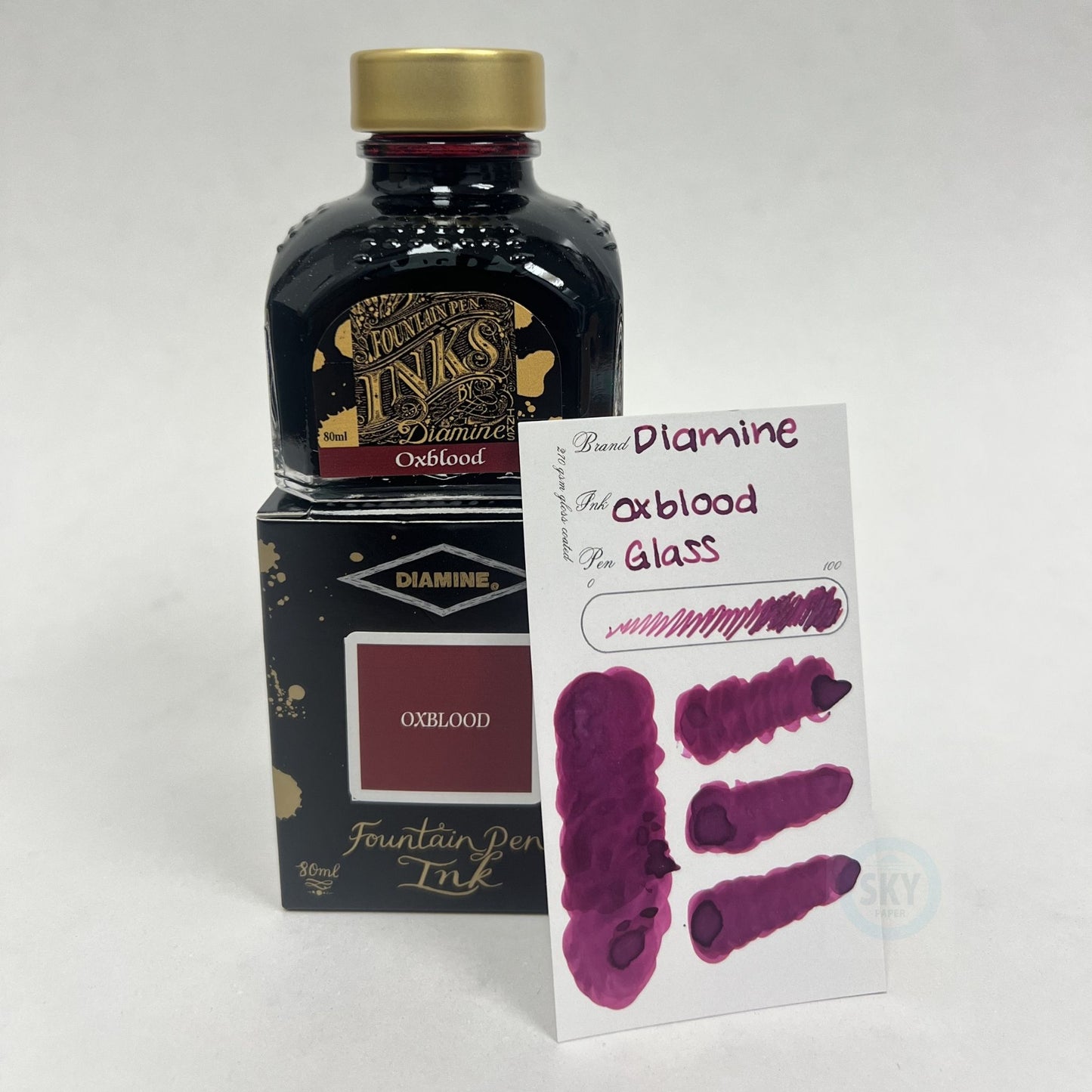 Diamine Fountain Pen Ink 80ml - Oxblood