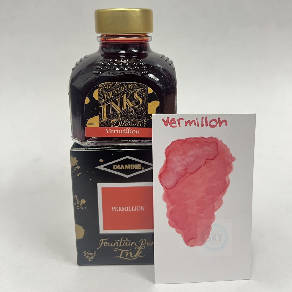 Diamine Fountain Pen Ink 80ml - Vermillion