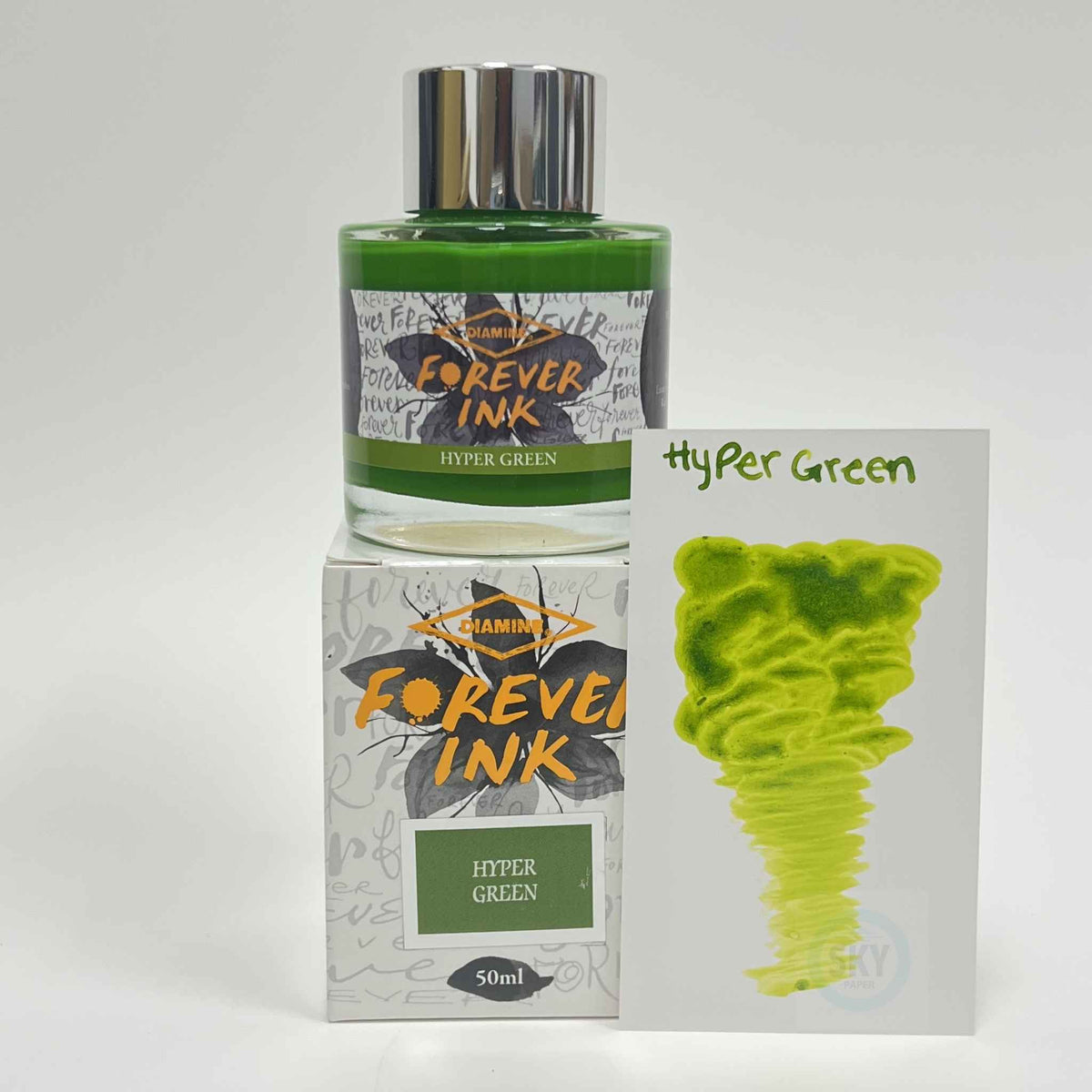 Diamine Forever Fountain Pen Ink 50ml - Hyper Green