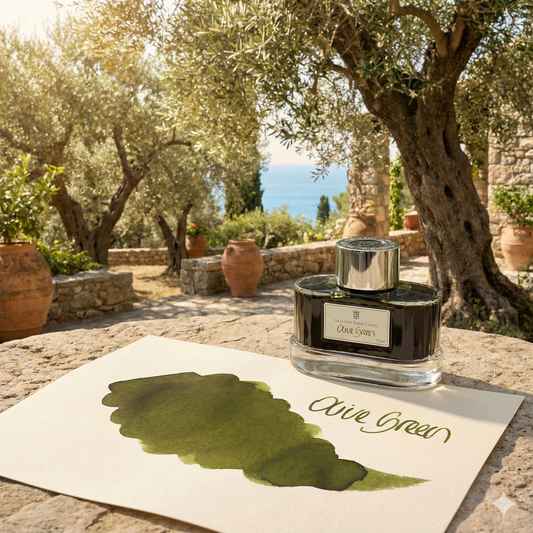 Graf von Faber-Castell Ink Bottle (75ml) - Olive Green