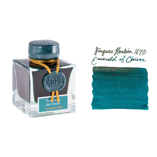 Jacques Herbin - 1670 Prestige - Emerald of Chivor - Gold Shimmer