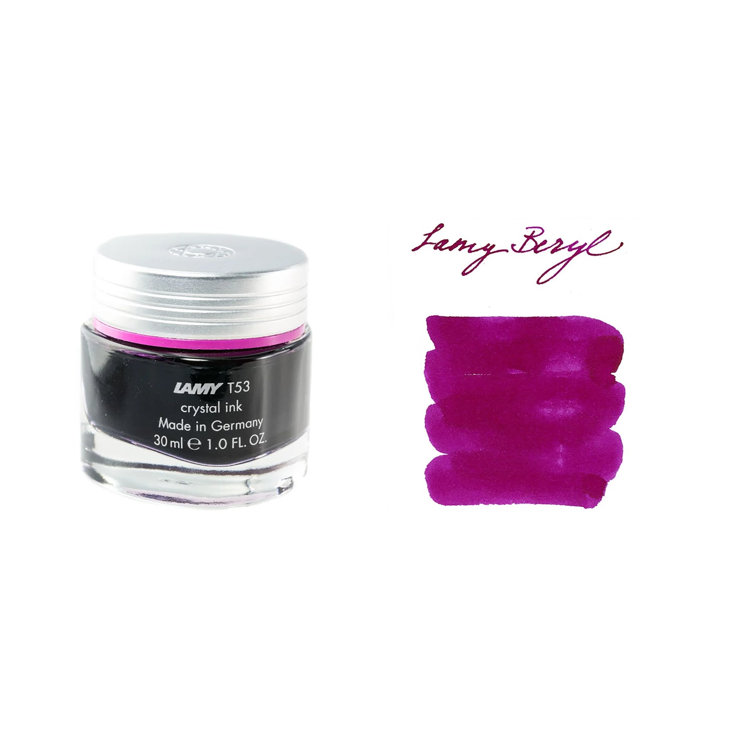 Lamy T53 Crystal Bottled Ink 30ml - Beryl / Lilac