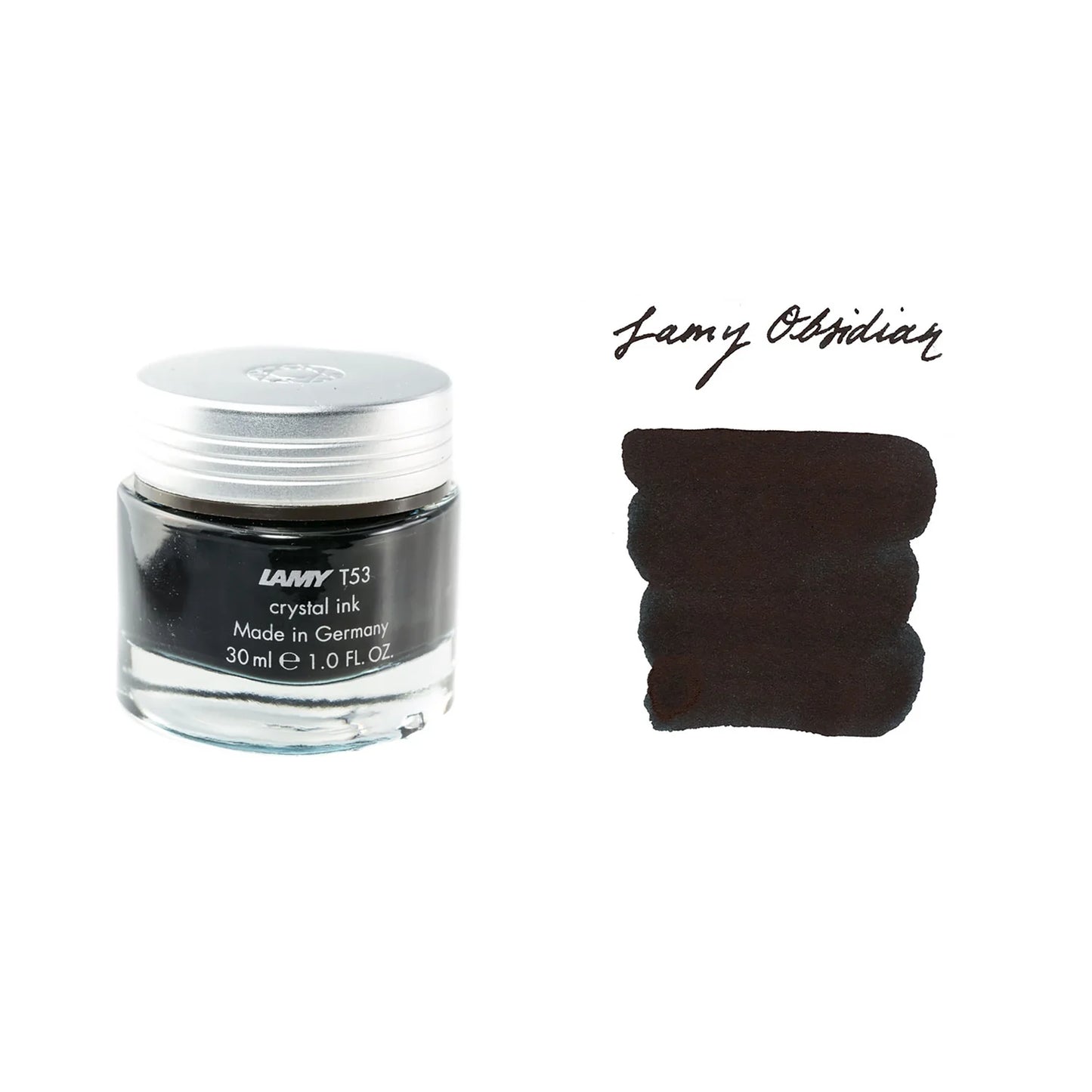 Lamy T53 Crystal Bottled Ink 30ml - Obsidian / Deep Black