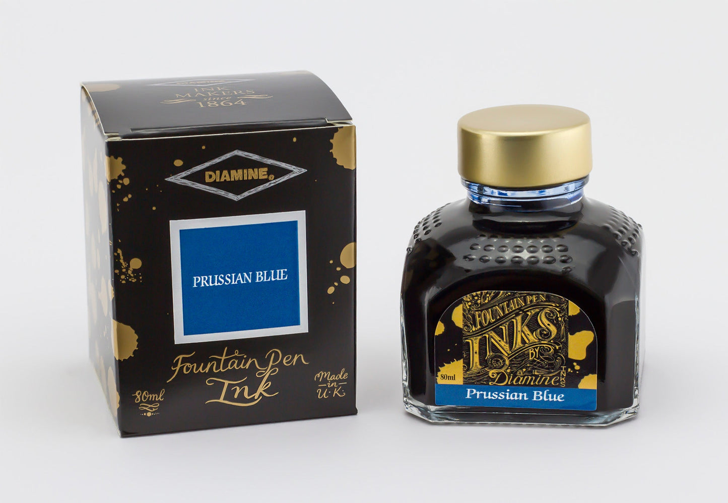 Diamine Fountain Pen Ink 80ml - Prussian Blue