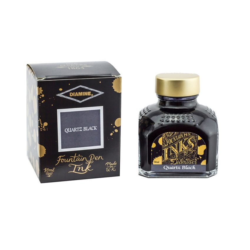 Diamine Fountain Pen Ink 80ml - Quartz Black