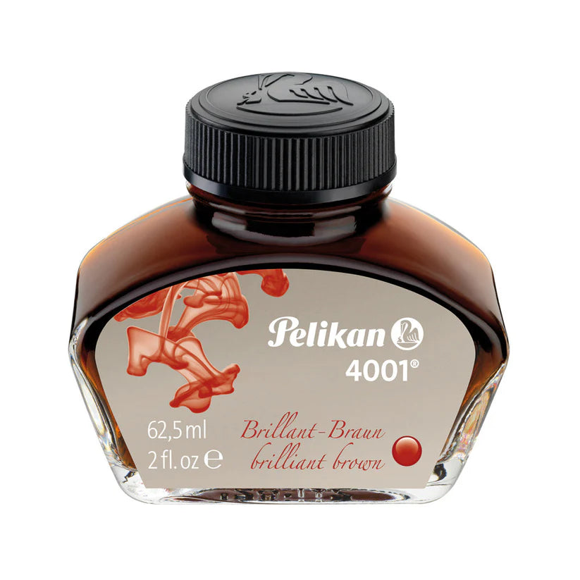 Pelikan 4001 Fountain Pen Ink 62.5 ml - Brilliant Brown