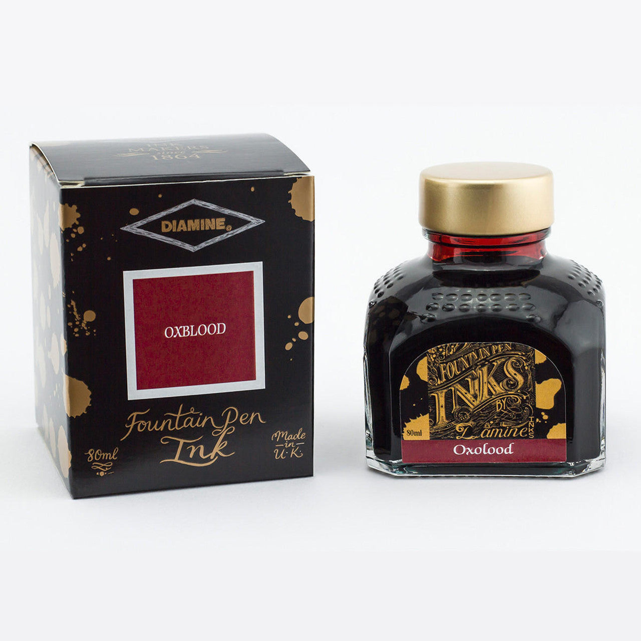 Diamine Fountain Pen Ink 80ml - Oxblood