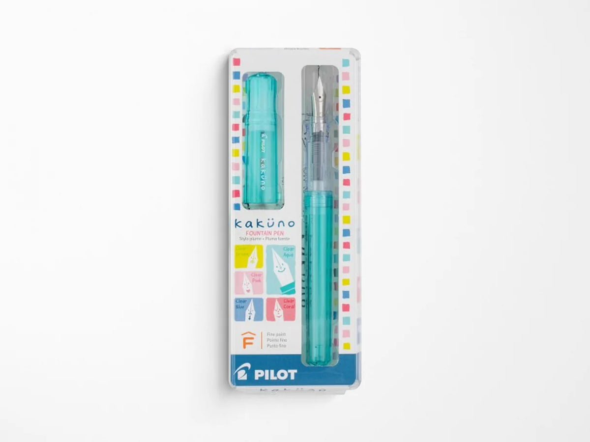 Kakuno Fountain Pen - Clear Aqua