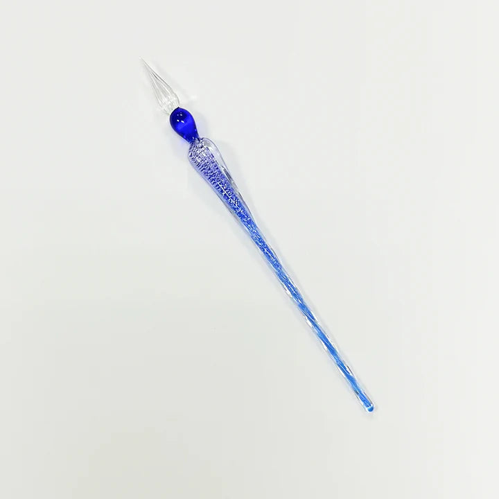 Straight Glass Pen 16Cm-Sapphire Blue