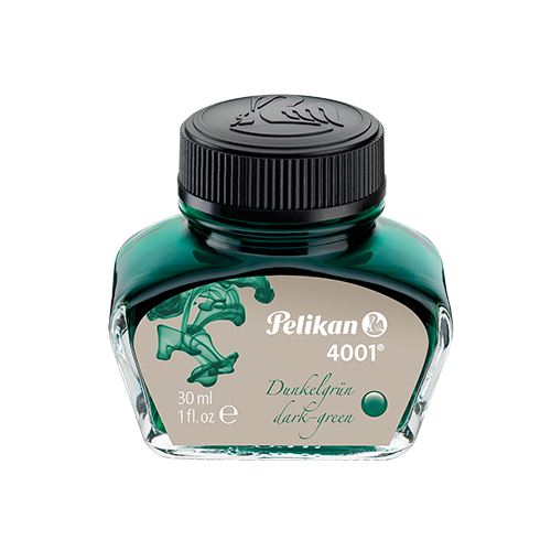 Pelikan 4001 Fountain Pen Ink 30ml - Dark Green
