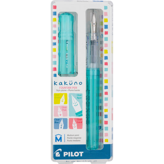 Kakuno Fountain Pen - Clear Aqua