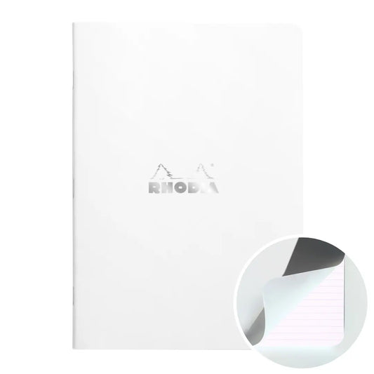 Stapled Notebook Lined -White- A5