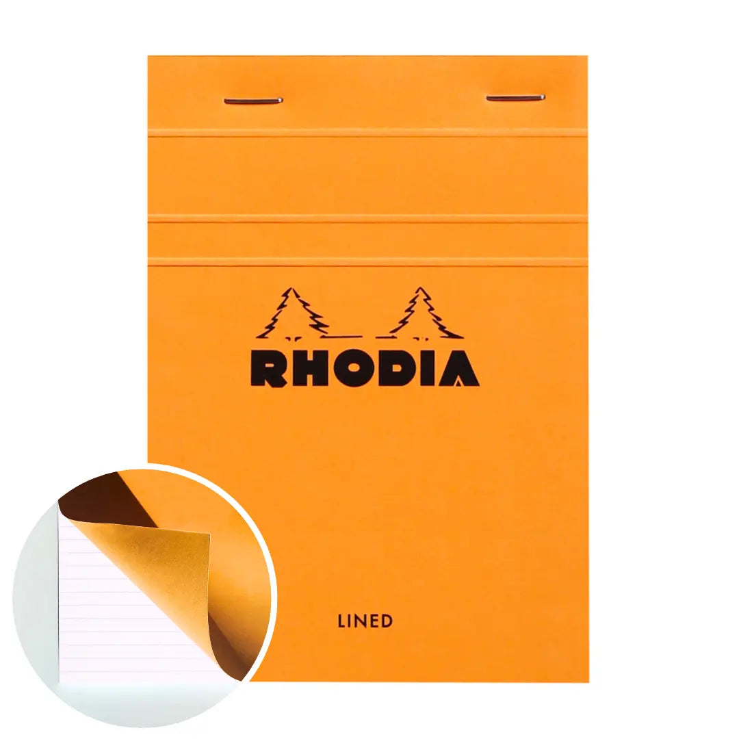 Stapled Notepad N°13 Lined -Orange- A6