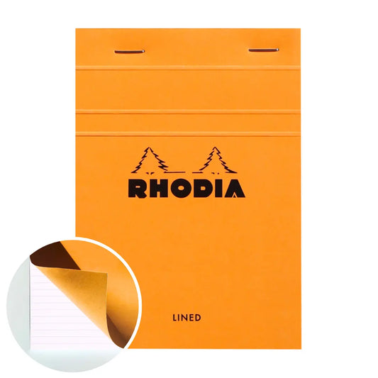 Stapled Notepad N°13 Lined -Orange- A6