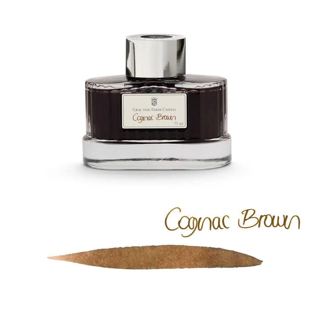 Graf von Faber-Castell Ink Bottle (75ml) - Cognac Brown