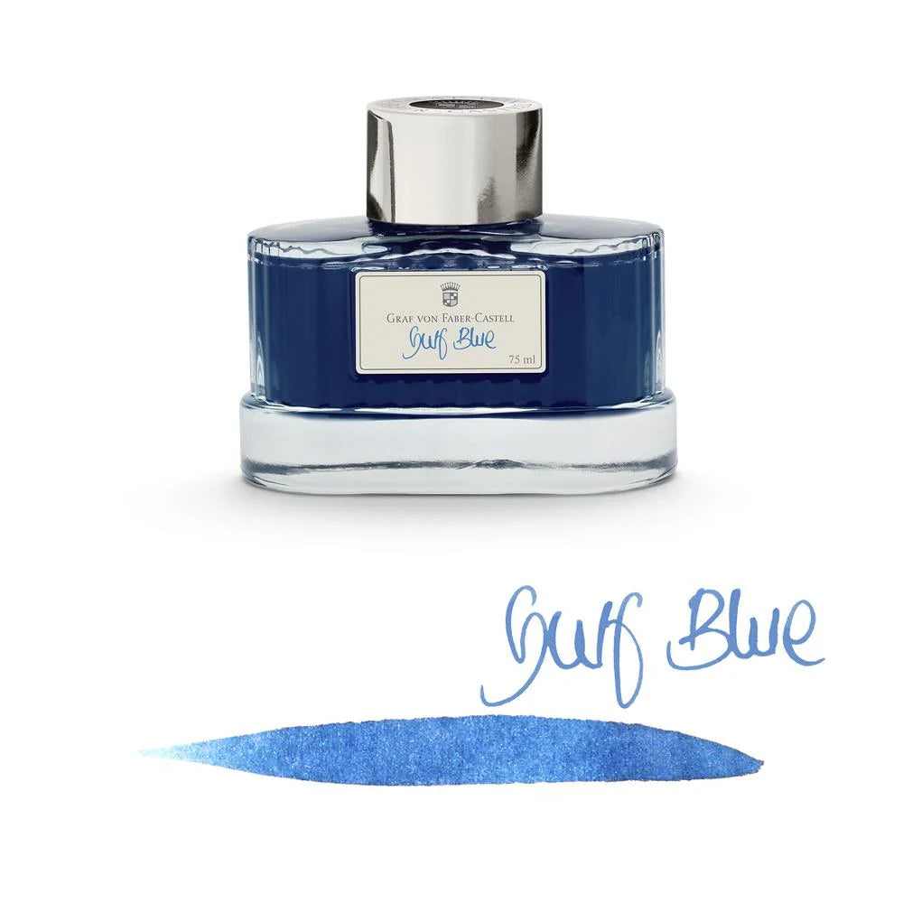 Graf von Faber-Castell Ink Bottle (75ml) - Gulf Blue