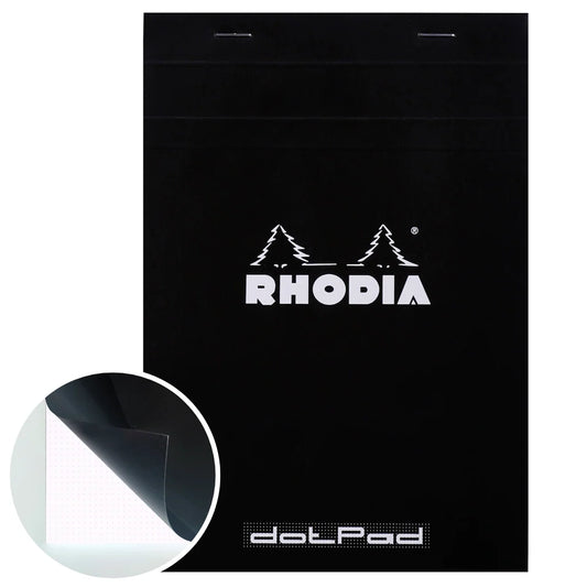 Stapled Notepad N°16 Dot - Black A5
