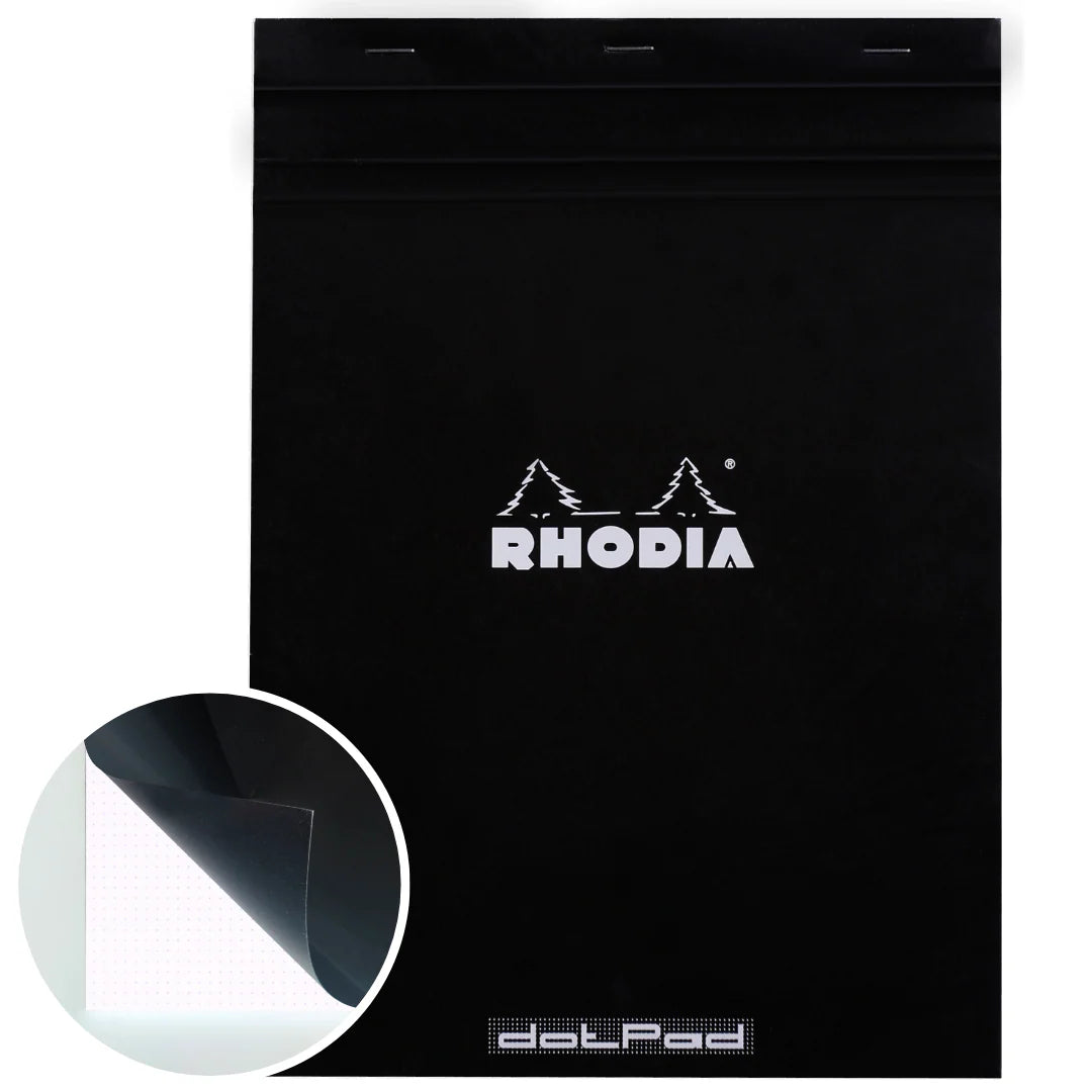 Stapled Notepad N°18 Dot -Black