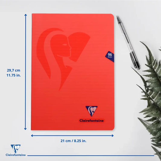 Mimesys Polypro Stapled Notebook Lined Assorted