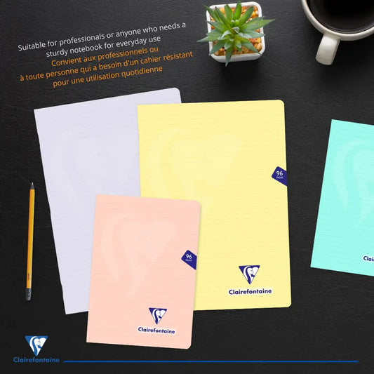 Mimesys Polypro Stapled Notebook Lined Assorted