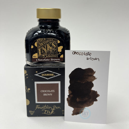 Diamine Fountain Pen Ink 80ml - Chocolate Brown