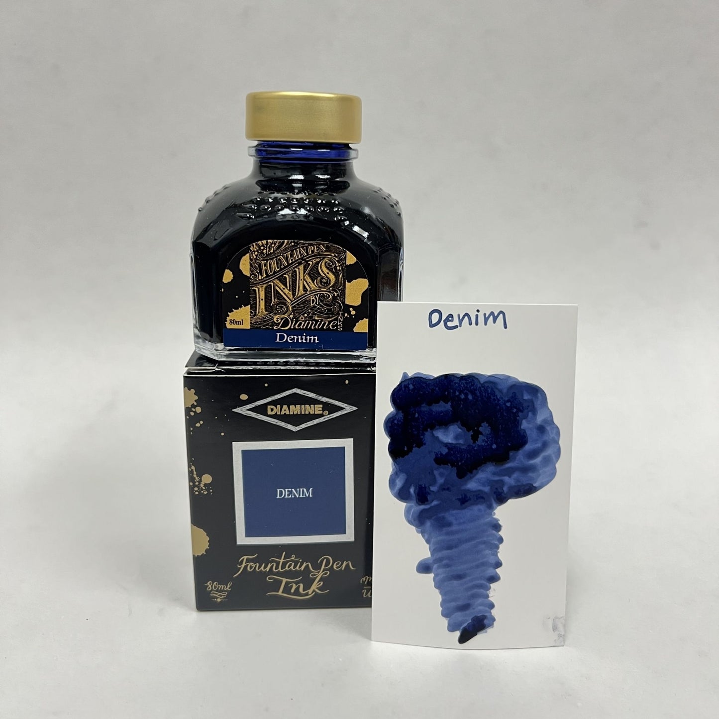 Diamine Fountain Pen Ink 80ml - Denim