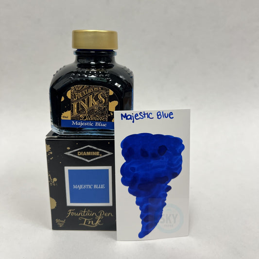 Diamine Fountain Pen Ink 80ml - Majestic Blue