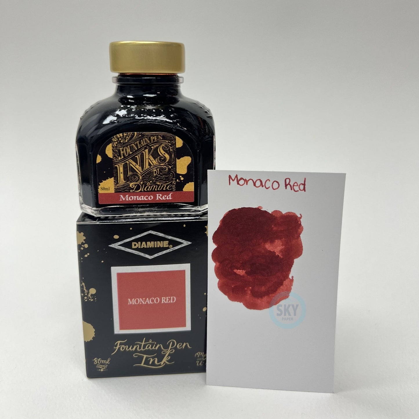 Diamine Fountain Pen Ink 80ml - Monaco Red