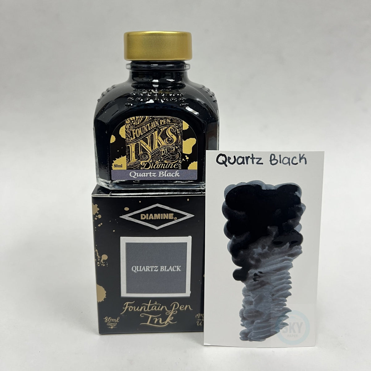Diamine Fountain Pen Ink 80ml -  Quartz Black