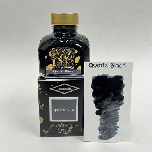 Diamine Fountain Pen Ink 80ml -  Quartz Black