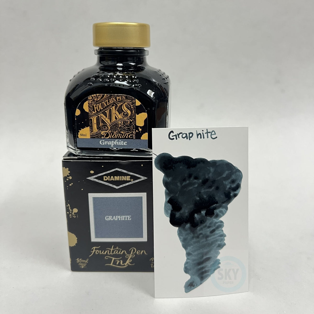 Diamine fountain Pen Ink 80ml - Graphite
