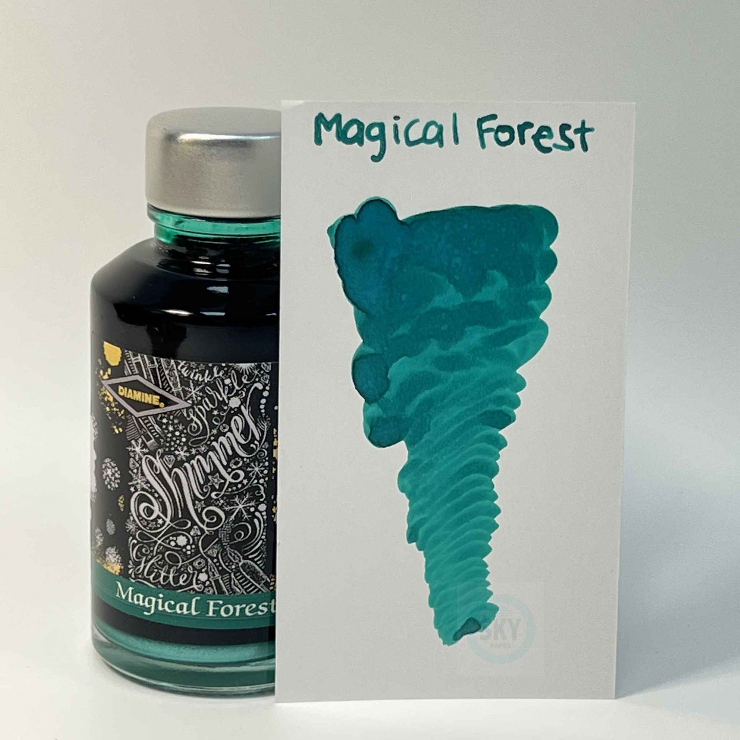 Diamine Shimmering Fountain Pen Ink 80ml - Magical Forest