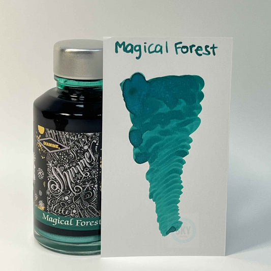 Diamine Shimmering Fountain Pen Ink 80ml - Magical Forest