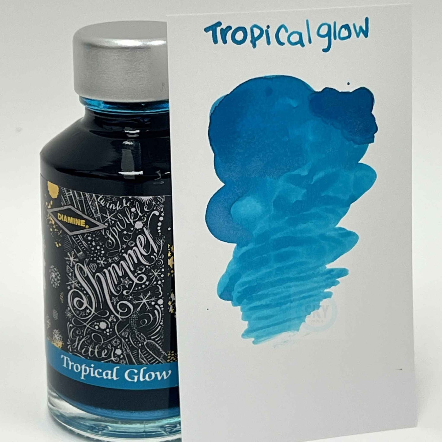 Diamine Shimmering Fountain Pen Ink 80ml - Tropical Glow