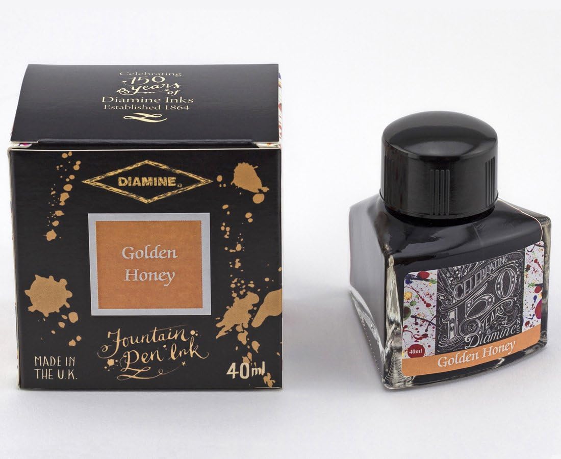Diamine Fountain Pen Ink 40ml- Golden Honey
