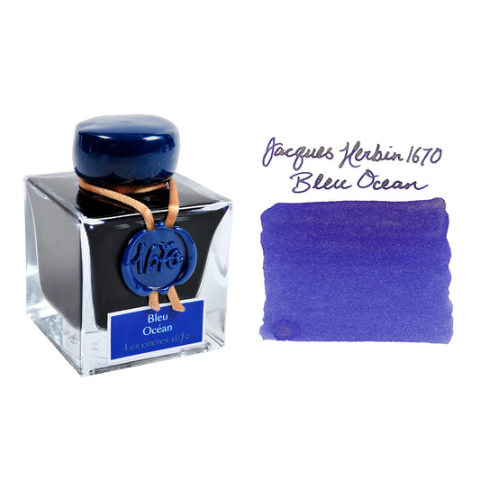 Jacques Herbin - 1670 Prestige - Ocean Blue - Gold Shimmer