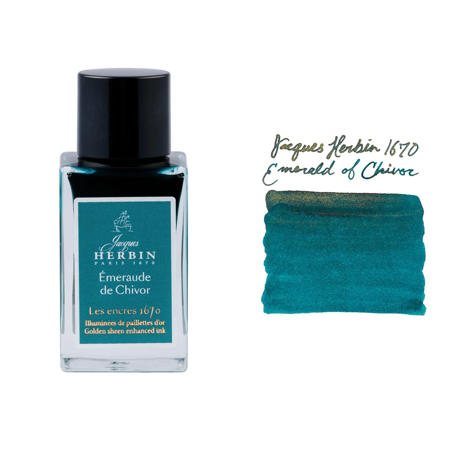 Jacques Herbin - 1670 Prestige - Emerald of Chivor - Gold Shimmer