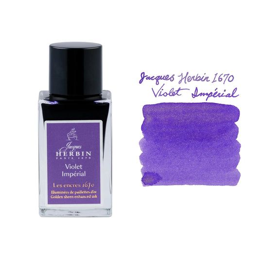Jacques Herbin - 1670 Prestige -  Imperial Violet - Gold Shimmer