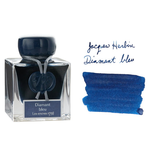 Jacques Herbin - 1798 Prestige -  Diamond Blue - Silver Shimmer